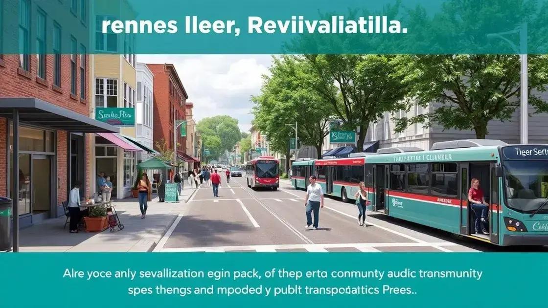 Key benefits of revitalization efforts