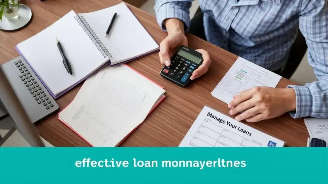 Strategies for effective loan management